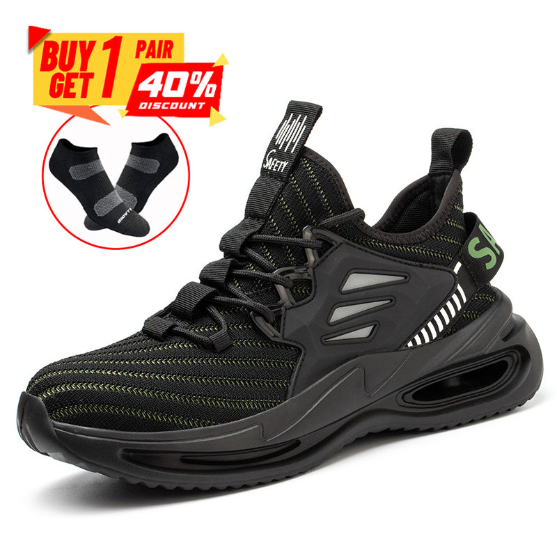 Dallader Men Steel Toe Work Safety Shoes - Effective Arch Support