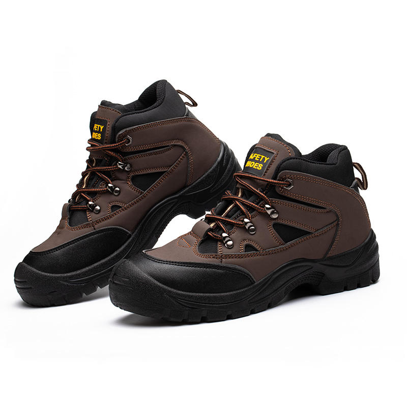 Men Fashion Steel Toe Cap Shoes Waterproof Non-Slip Safety Work Boots (ANSI Approved)