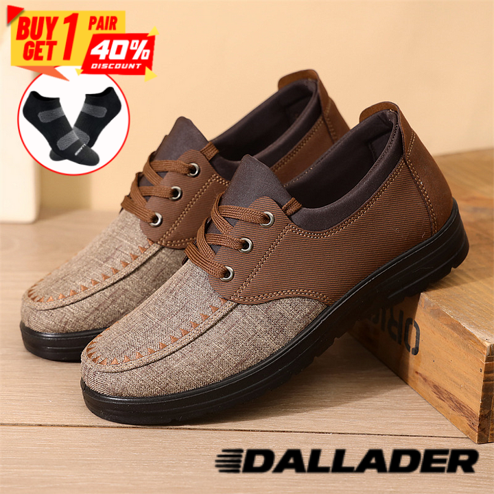 Men's Breathable Lightweight Lace Up Loafers