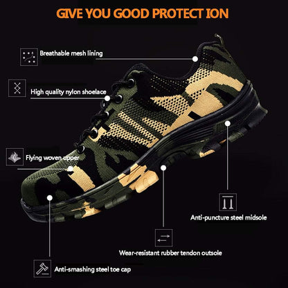 Men's Camo Safety Shoes