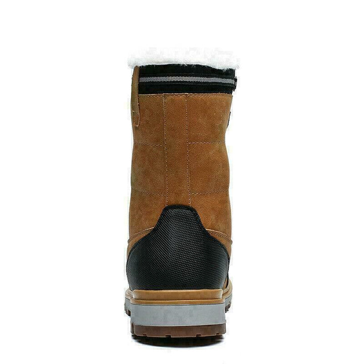 (Free Shipping)Men's High Quality  Toe Protection Waterproof Non-Slip Plush Snow Boots  Work Boots