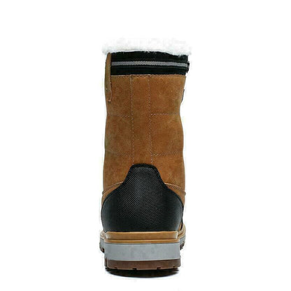 (Free Shipping)Men's High Quality  Toe Protection Waterproof Non-Slip Plush Snow Boots  Work Boots