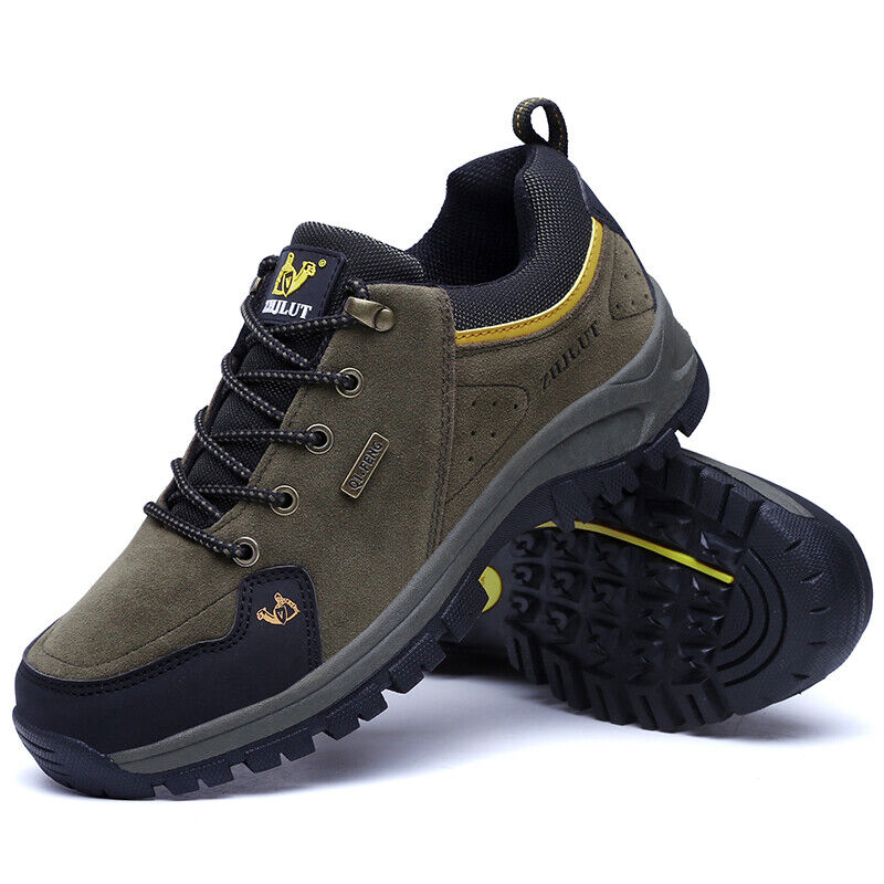 Men's Work Shoes Comfy Arch Support Lightweight Waterproof Hiking Orthopedic Shoes