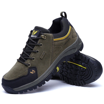 Men's Work Shoes Comfy Arch Support Lightweight Waterproof Hiking Orthopedic Shoes