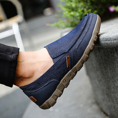 Men Denim Canvas Walking Shoes