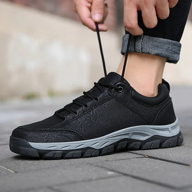 (💯 Made in the USA)Men’s Leather Shoes, Comfortable Orthopedic, Height-Increasing, Waterproof, Lightweight, Breathable