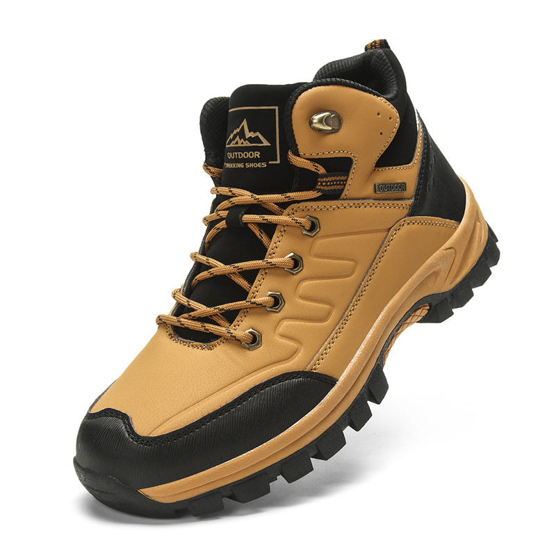 Men's Comfort Waterproof Leather Ankle Boots Hiking Boots