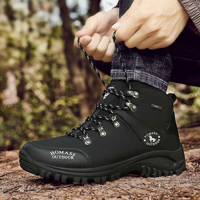 Men’s Trekking Waterproof Slip-on Boots Breathable Outdoor Non-Slip Ankle Boots