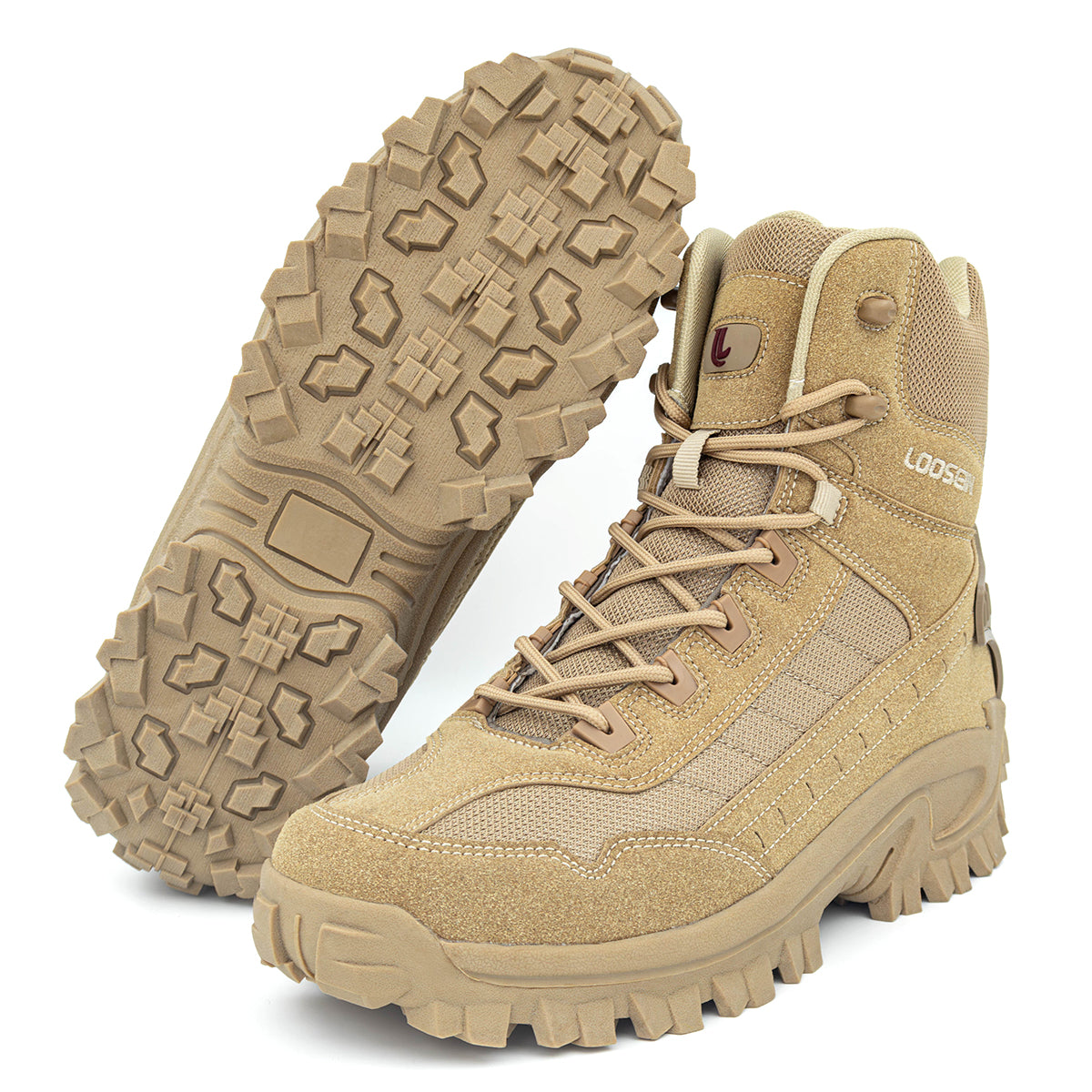 LOOSEIN®️ Mens Orthopedic Support Anti-Puncture Work Boots Waterproof Anti-Sprain Hiking Boots