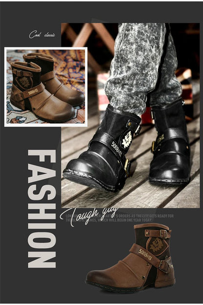 Men's Western Cowboy Style Leather Boots🔥