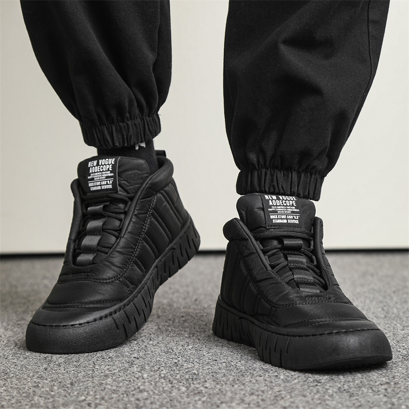 Men's Comfortable Genuine Leather Plush Warm Orthopedic Walking Shoes