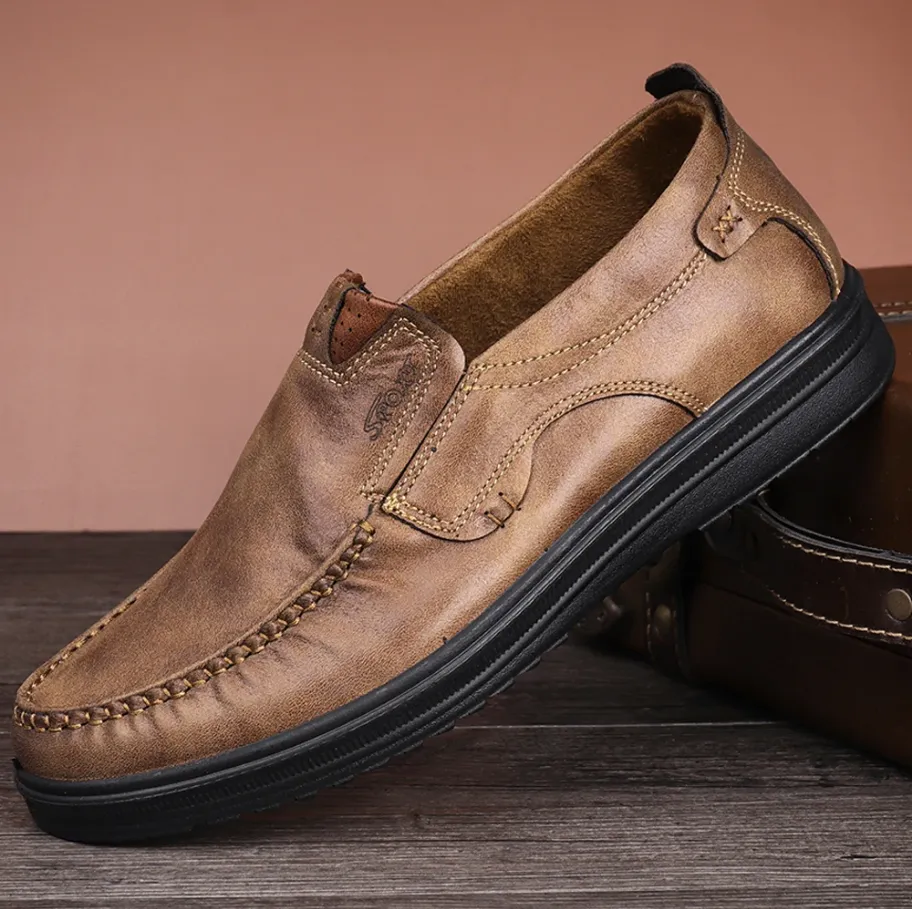 Last Day 49% OFF🔥Men's Comfortable Soft Sole Casual Slip-on Leather Loafers