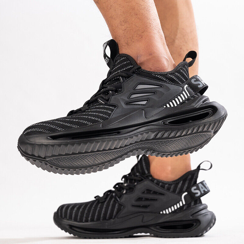 Dallader Men Steel Toe Work Safety Shoes - Effective Arch Support