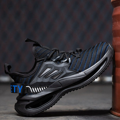 Dallader Men Steel Toe Work Safety Shoes - Effective Arch Support