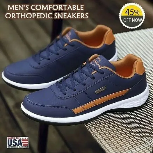 ⭐Last Day - 49% Off ⭐New Men's Comfortable Arch Support Leather Sneakers 2024