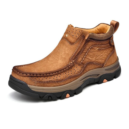 (⏰Last day 40% OFF🔥)Men's Comfortable Genuine Leather Ankle Boots Orthopedic Shoes