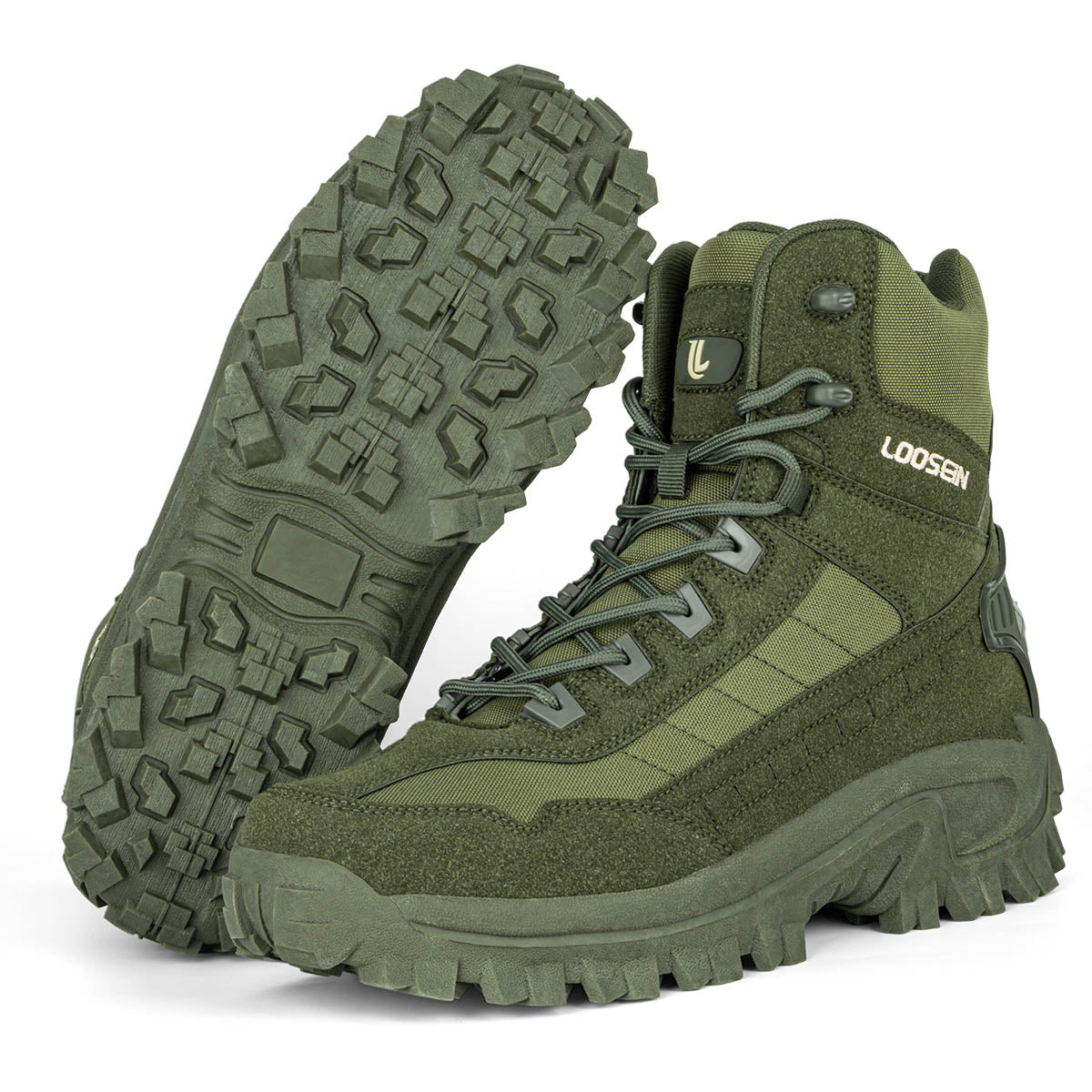 LOOSEIN®️ Mens Orthopedic Support Anti-Puncture Work Boots Waterproof Anti-Sprain Hiking Boots