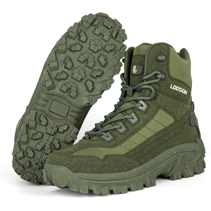 LOOSEIN®️ Mens Orthopedic Support Anti-Puncture Work Boots Waterproof Anti-Sprain Hiking Boots