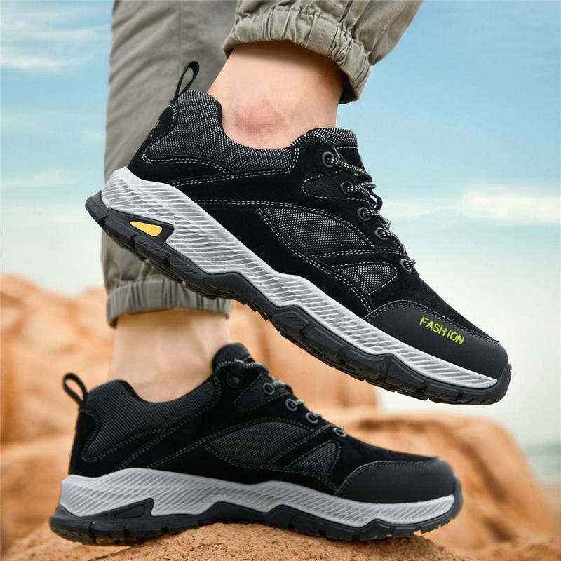 Men's Hiking Shoes Outdoor Walking Sneakers Lightweight Low Rise for Travel Camping