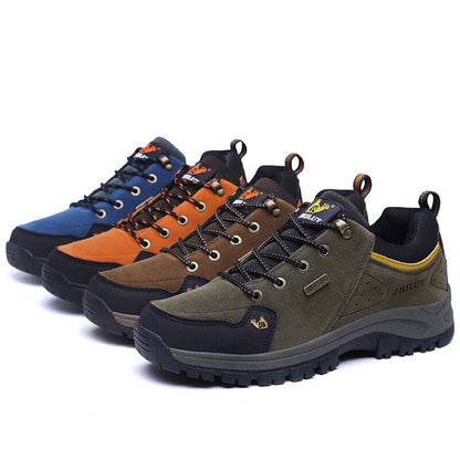 Men's Work Shoes Comfy Arch Support Lightweight Waterproof Hiking Orthopedic Shoes