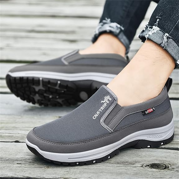 (🔥Last Day - 49% OFF🔥) Men's Arch Support Orthopedic Loafers Waterproof Breathable Lightweight Non-Slip Walking Shoes