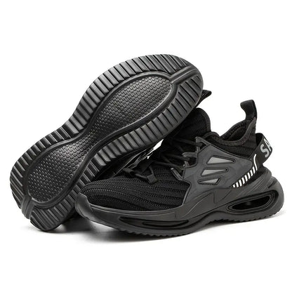 Dallader Men Steel Toe Work Safety Shoes - Effective Arch Support