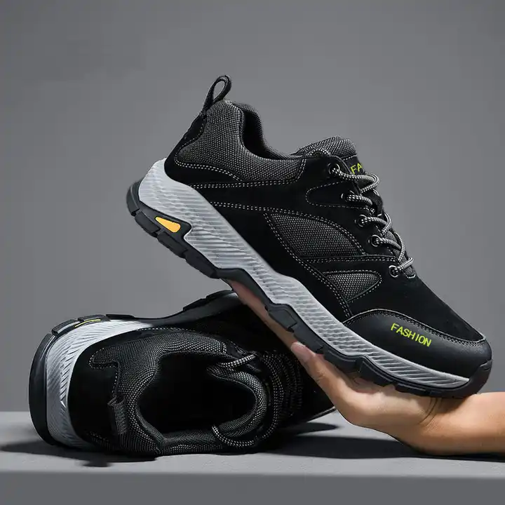 Men's Hiking Shoes Outdoor Walking Sneakers Lightweight Low Rise for Travel Camping