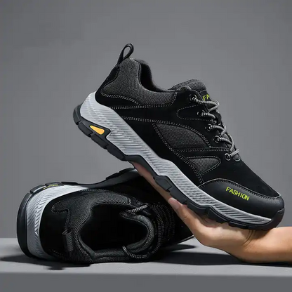 Men's Hiking Shoes Outdoor Walking Sneakers Lightweight Low Rise for Travel Camping