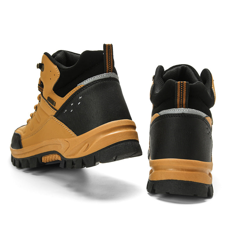 Men's Comfort Waterproof Leather Ankle Boots Hiking Boots