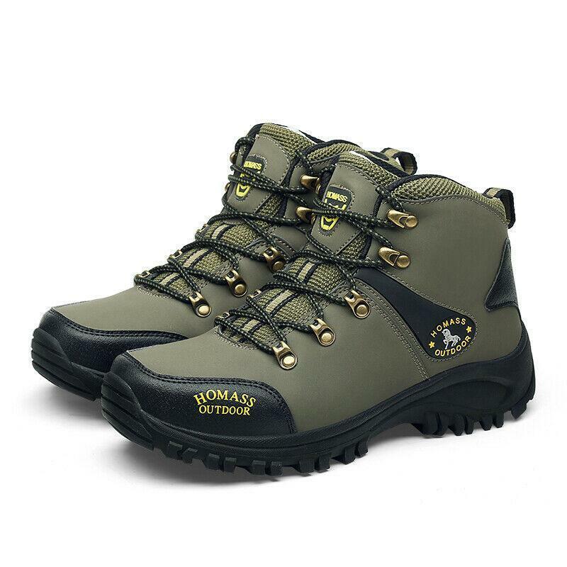 Men’s Trekking Waterproof Slip-on Boots Breathable Outdoor Non-Slip Ankle Boots