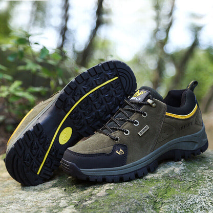 Men's Work Shoes Comfy Arch Support Lightweight Waterproof Hiking Orthopedic Shoes