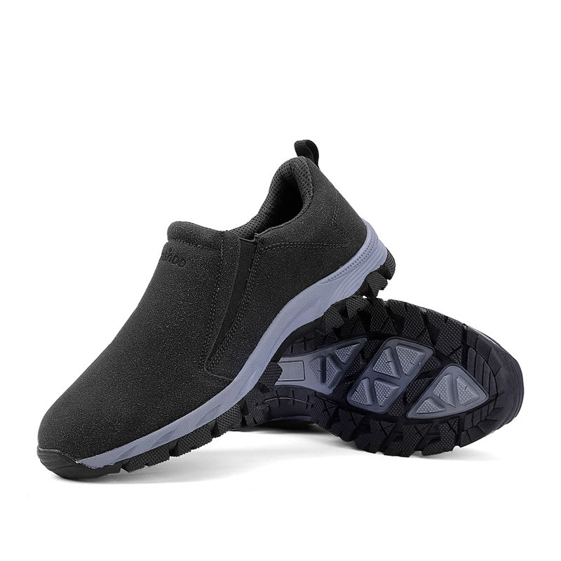 (🔥Bestseller Worldwide❗)Men's Genuine Leather Lightweight Slip On Orthopedic Hiking Shoes Sneakers