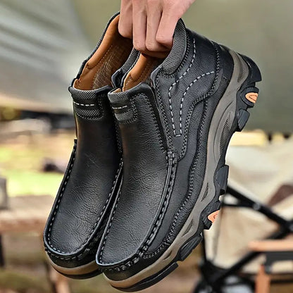 Men's Supportive Orthopedic Sole Leather Pumps