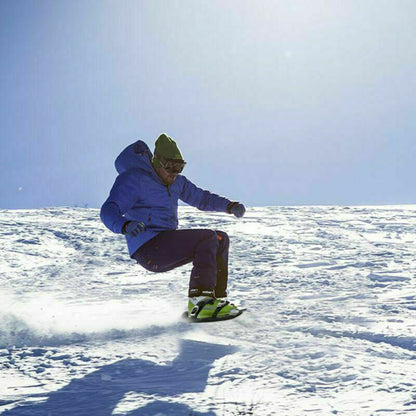 Dallader Mini Ski Skates for Snow The Short Skiboard Portable Skiing Shoes Snow Board (Suitable For All Shoes)