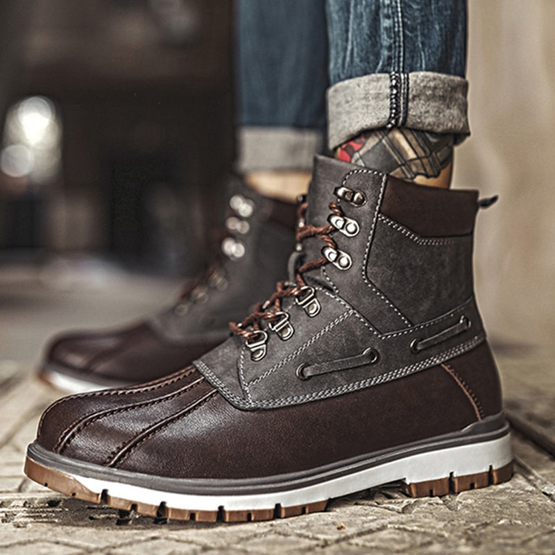 Men's Comfortable Waterproof Sneaker Boots (Great for All Seasons)