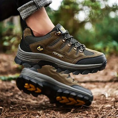 Men's Genuine Leather Comfy Arch Support  Hiking Orthopedic Shoes