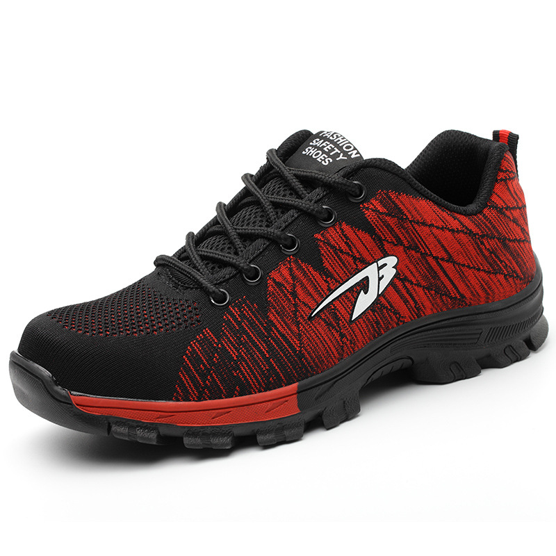 Men's work steel toe bulletproof safety shoes hiking sneakers