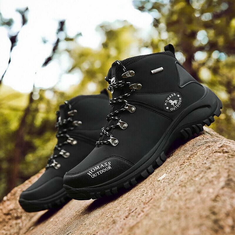 Men’s Trekking Waterproof Slip-on Boots Breathable Outdoor Non-Slip Ankle Boots