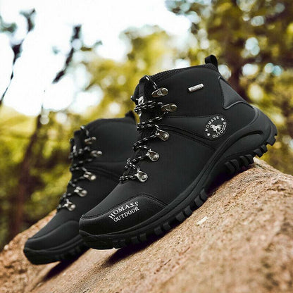 Men’s Trekking Waterproof Slip-on Boots Breathable Outdoor Non-Slip Ankle Boots