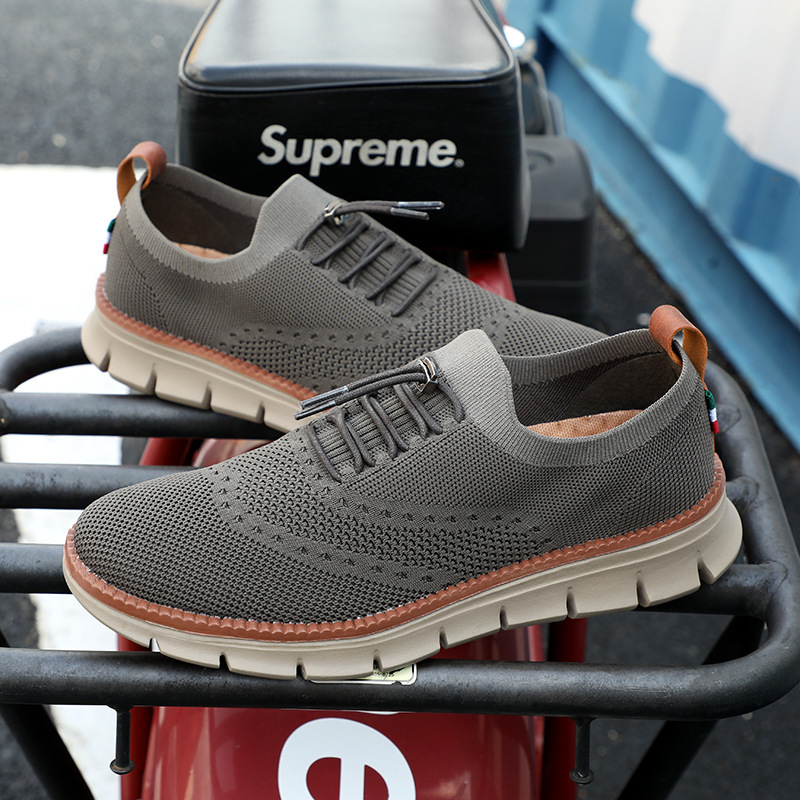 Men's Breathable Lightweight Mesh Casual Oxford Shoes