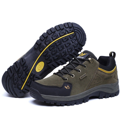Men's Work Shoes Comfy Arch Support Lightweight Waterproof Hiking Orthopedic Shoes