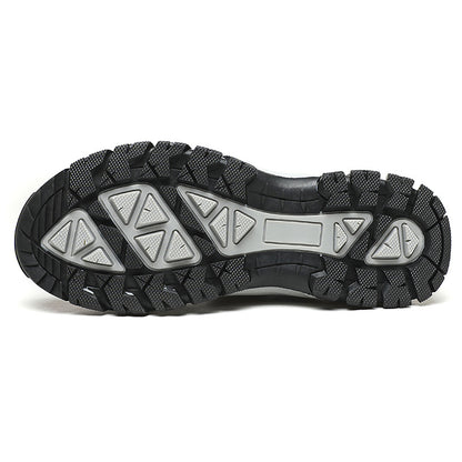 Men's Genuine Leather Breathable Lightweight Arch Support Hiking Orthopedic Shoes