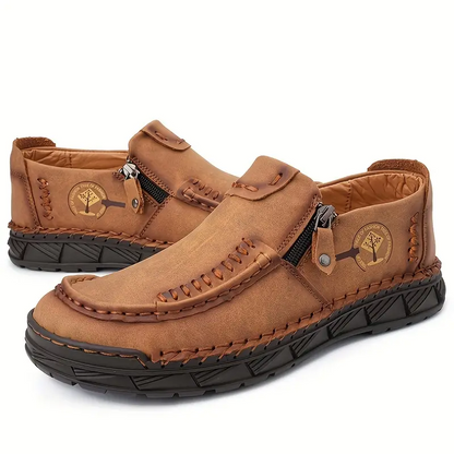 Men's Comfortable Leather Slip-on Orthopedic Shoes