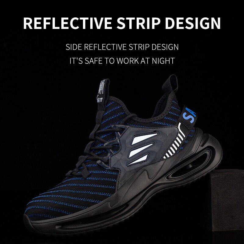 Dallader Men Steel Toe Work Safety Shoes - Effective Arch Support