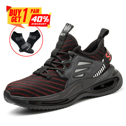 Dallader Men Steel Toe Work Safety Shoes - Effective Arch Support