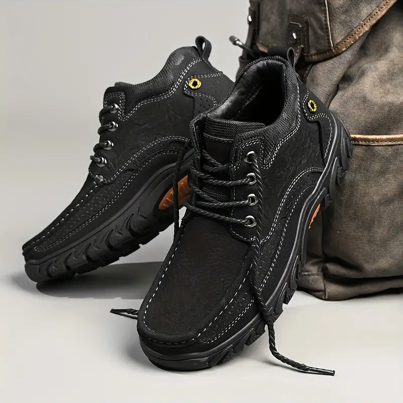 (⏰For All Seasons) Men's Genuine Leather Slip-On Orthopedic Walking Shoes